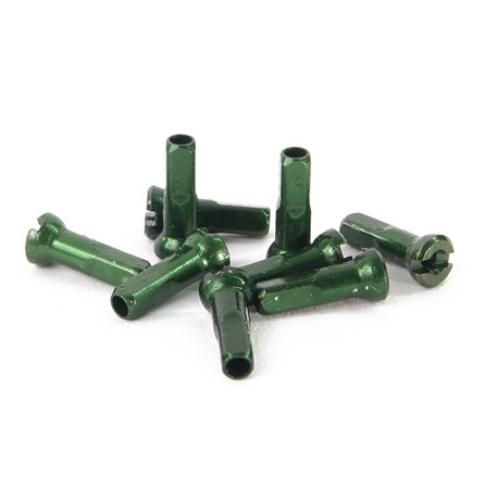 UNIVERSAL BRASS SPOKE NIPPLE 14G 16MM GREEN
