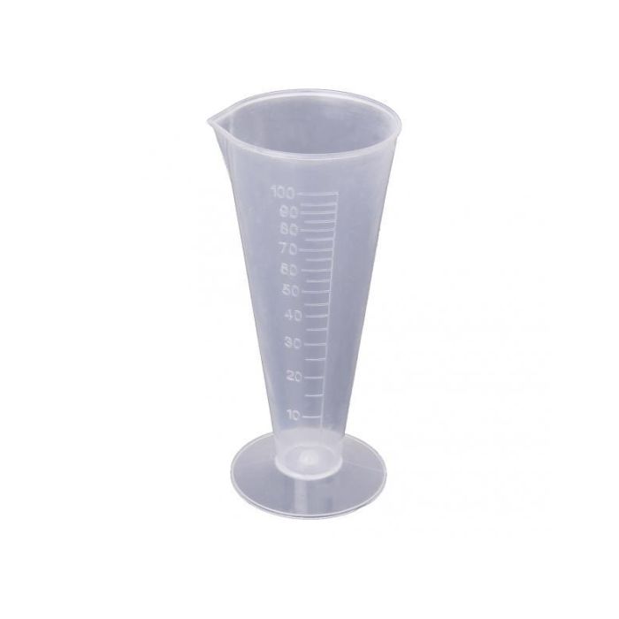 Koniskt mätglas i plast, 100 ml