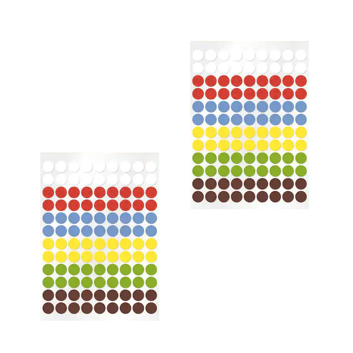 Runda färgmärkningsetiketter - 2