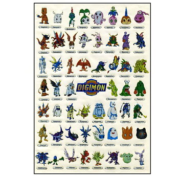 Klistermärken - Digimon