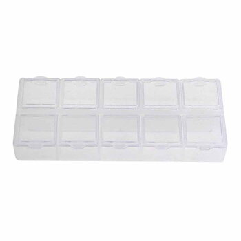 Minimal pillerask med 10 fack