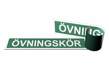 Magnetisk skylt för övningskörning