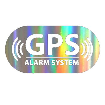 Dekal i metallfolie - GPS Alarm System