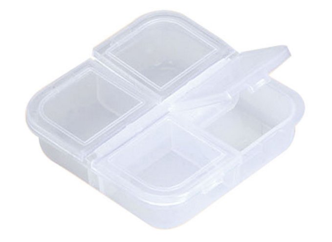 Pillerask, mini, 4 fack