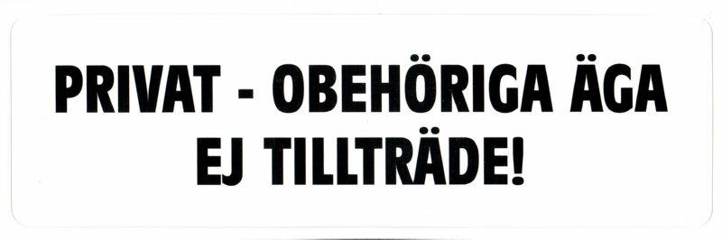 Dekal: "Privat"