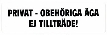 Dekal: "Privat"