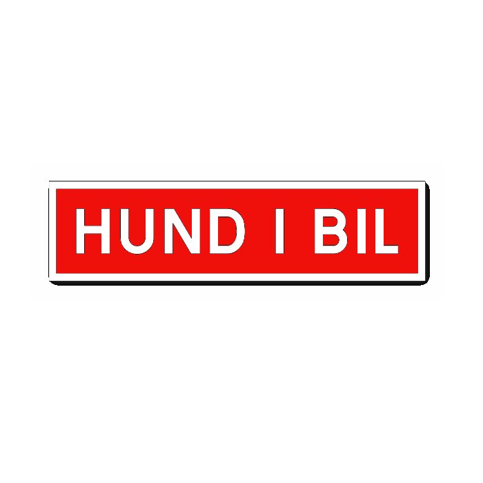 Dekal - Hund i bil - 2