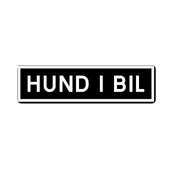 Dekal - Hund i bil