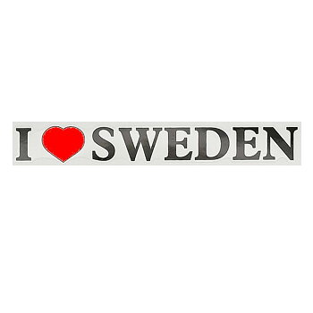 Dekal - I love Sweden