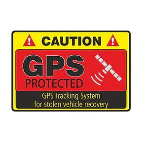Dekal, Caution - GPS protected