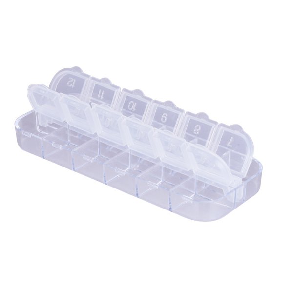 Plastask/Pillerdosa 12 fack