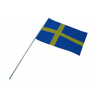 Handflagga, svensk, 2 st