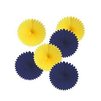Pappersblomma, gul och blå