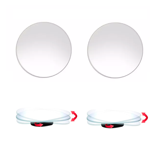 Vidvinkelspegel - riktbar - 2-pack - 2