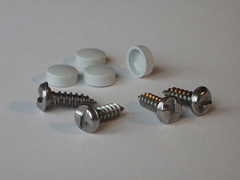 Säkerhetsskruv, plåtskruv, 4-pack