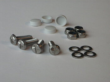 Säkerhetsskruv, maskinskruv, 4-pack