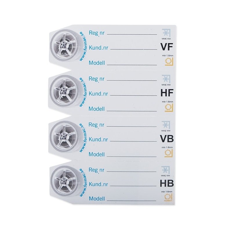 Hjulmärkningsetiketter - 2