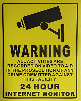 Dekal, WARNING 24 hour Internet monitor, 3-pack