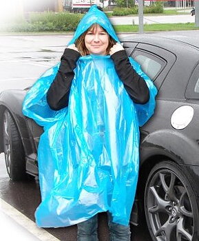 Praktisk regnponcho
