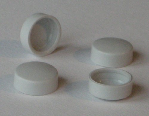 Plasthatt, Gråvit, 4-pack