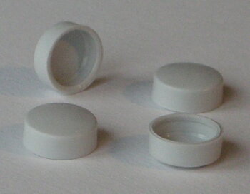 Plasthatt, Gråvit, 4-pack