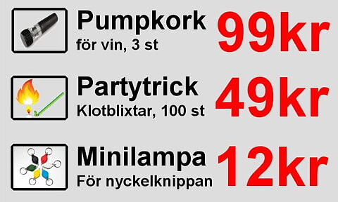 Aktuella erbjudanden