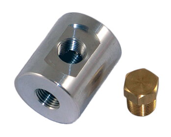 Adapter Pressure gauge with plug 1/8" thread 