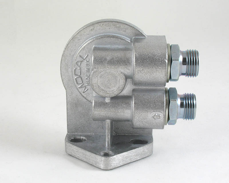 Remote oil filter head Left 90°with oil filter connection 3/4" - 2