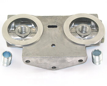 Remote oil filter head For two oilfilters 3/4
