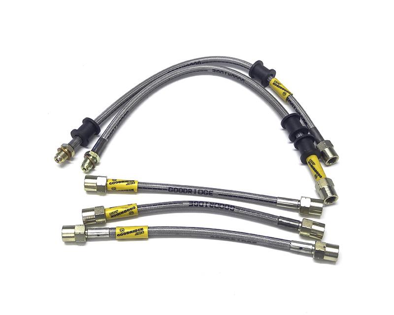 Brake hose kit S70/V70 1999-00 16" Goodridge