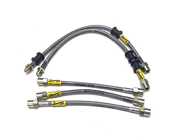 Brake hose kit S70/V70 1999-00 16" Goodridge