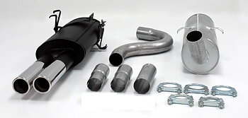 Avgassystem Sport 2.5" 740 940 kromstål