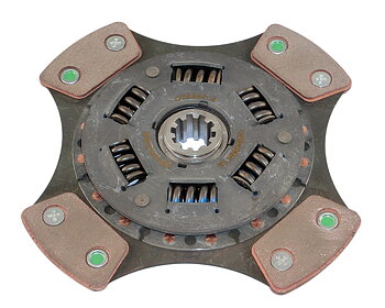 Sinterlamell Fjädrad 4-puck Volvo 10 splines 1" 215mm