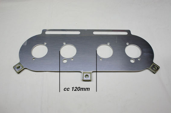 Baseplate Pipercross KK600 Weber DCOE/DellortoDHLA  Volvo/Opel etc 120mm/cc