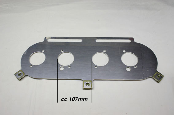 Basplatta Pipercross KK600  Weber DCOE/DellortoDHLA Ford Pinto m fl 107mm/cc