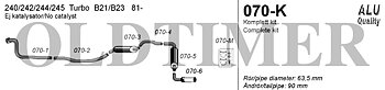 Avgassystem 2.5" 240 Turbo