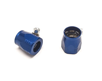 Styling hose clamp for 8mm hose Blue