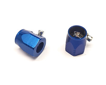 Styling hose clamp for 10mm hose Blue