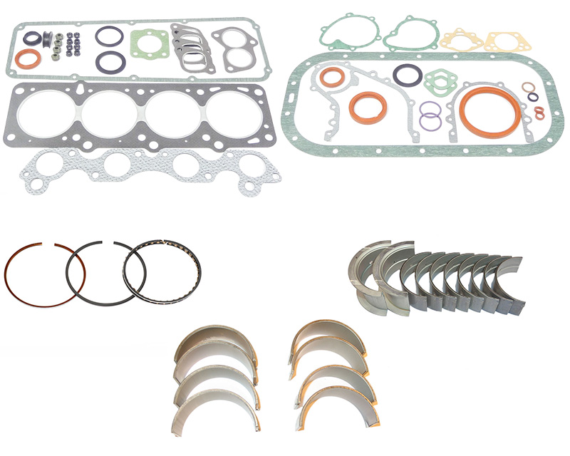 Restoration kit Volvo B21A gaskets bearings rings