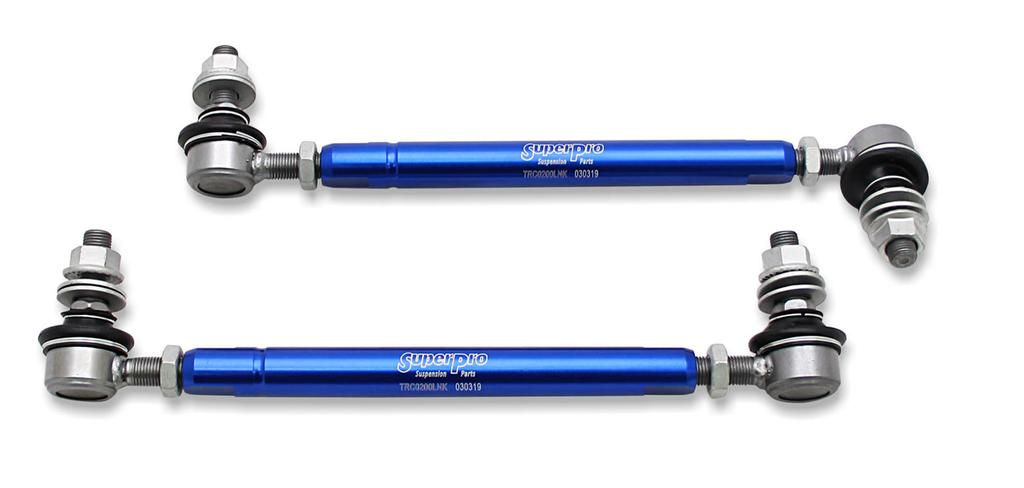 Superpro Sway Bar Link Kit - Heavy Duty Adjustable 254mm-305mm