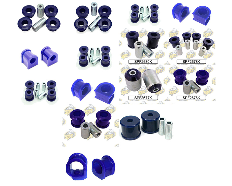 SuperPro Front & Rear Suspension Bush Kit - Standard Alignment kit