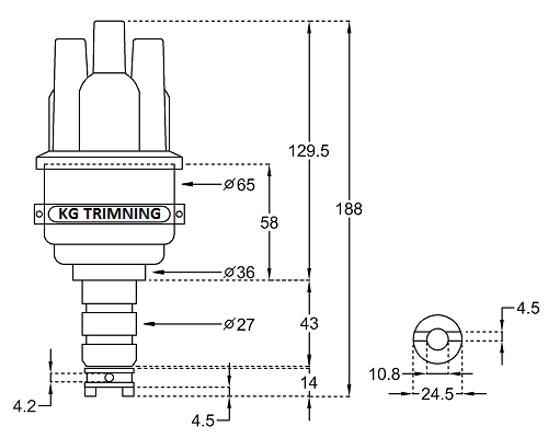 Ignition Distributor 123 Volvo B18/B20 - 2