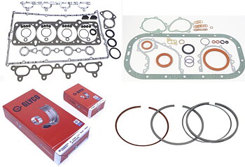 Restoration kit Volvo B234 gaskets bearings rings 63mm main journals note 8V block gaskets