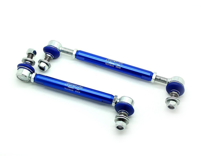 SuperPro Sway Bar Link Kit - Heavy Duty Adjustable