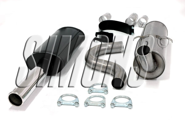 Exhaust system Sport 2.5" 740 940 chrome steel