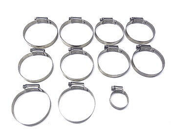 Hose clip kit Samco stainless for 850T5 T5R S70 1994-00 m dumpventil
