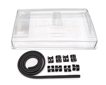Head lamp glass Right 240 1981-93 