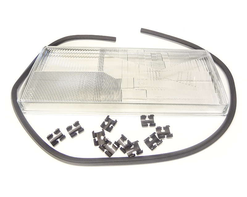 Head lamp glass Left - with fog light 740/940 1990- 