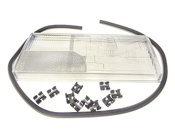 Head lamp glass Left - with fog light 740/940 1990- 