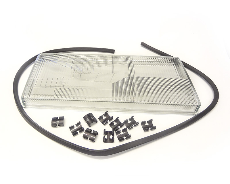 Head lamp glass Right - rwith fog light 740/940 1990- 